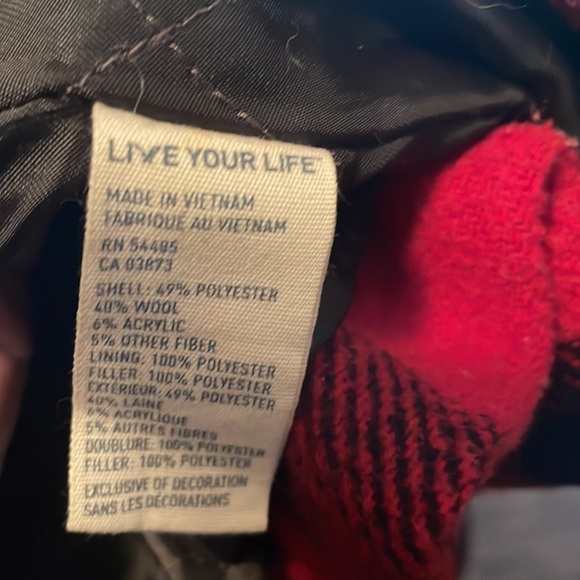 AEO Wool-blend Peacoat Plaid - Picture 6 of 7